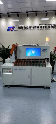18650 21700 32700 estrutura automática do armazenamento da máquina de classificação 11 da bateria 3in1 com função completa do alarme